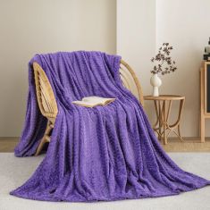 ΚΟΥΒΕΡΤΑ  FLEECE ΜΟΝΗ 180X240 ADAM HOME (550)  PURPLE(73) |  Κουβέρτες fleece Μονές στο espiti