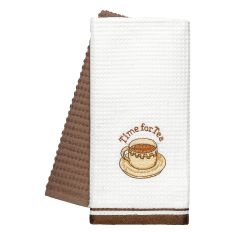 Beauty Home Ποτηρόπανα σετ 2τμχ Tea Art 8803 40x60 Μόκα       |  Πετσέτες Κουζίνας στο espiti