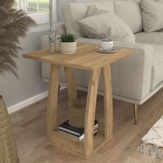 Τραπεζάκι βοηθητικό - Κομοδίνο Deros Megapap χρώμα sepet oak 45x45x56εκ. |  Κομοδίνα στο espiti