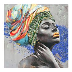 Πίνακας σε καμβά Africana Inart 100x3x100εκ |  Πίνακες στο espiti