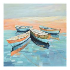 Πίνακας σε καμβά Boatty Inart 100x3x100εκ |  Πίνακες στο espiti