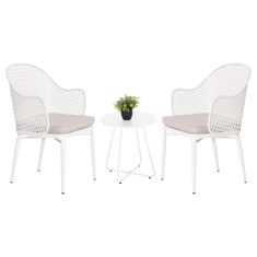 ΣΕΤ LOUNGE 3TMX ΕΞ.ΧΩΡΟΥ OREGO HM21107.02 ΑΛΟΥΜΙΝΙΟ & ΜΕΤΑΛΛΟ ΣΕ ΛΕΥΚΟ |  Σαλόνια κήπου στο espiti