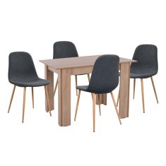ΣΕΤ ΤΡΑΠΕΖΑΡΙΑΣ 5ΤΜΧ KELVIN HM21116 ΤΡΑΠΕΖΙ ΜΕ ΚΑΡΕΚΛΕΣ ΜΕΤΑΛΛΙΚΕΣ ΜΕ ΥΦΑΣΜΑ |  Σετ τραπεζαρίες στο espiti
