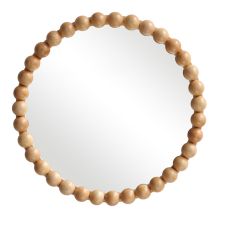 Καθρέπτης Specio pakoworld ξύλο σε φυσική απόχρωση Φ60x4.5εκ |  Καθρέπτες στο espiti