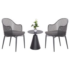 ΣΕΤ LOUNGE 3TMX ΕΞ.ΧΩΡΟΥ OREGO HM21106.01 ΑΛΟΥΜΙΝΙΟ ΣΕ ΣΚΟΥΡΟ ΓΚΡΙ |  Σαλόνια κήπου στο espiti