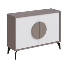 Μπουφές Gora pakoworld σε μόκα - λευκή απόχρωση 110x35.6x82εκ |  Μπουφέδες στο espiti