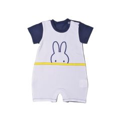 Miffy Des.10 Φορμάκι Καλοκαιρινό Λευκό Με Κέντημα 9-12 Mηνών/74 cm |  Βρεφικά Ρουχα στο espiti