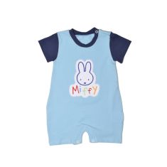 Miffy Des.11 Φορμάκι Καλοκαιρινό Σιέλ Ανοιχτό Με Κέντημα 9-12 Mηνών/74 cm |  Βρεφικά Ρουχα στο espiti