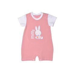 Miffy Des.16 Φορμάκι Καλοκαιρινό Ροζ Μεσαίο Με Κέντημα 9-12 Mηνών/74 cm |  Βρεφικά Ρουχα στο espiti