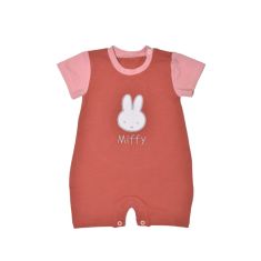 Miffy Des.17 Φορμάκι Καλοκαιρινό Ροζ Σκούρο Με Κέντημα 6-9 Mηνών/68 cm |  Βρεφικά Ρουχα στο espiti
