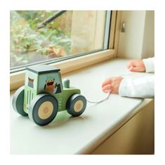 Τρακτέρ Famyard  Pull Along Orange Tree Toys |  Βρεφικές Πάντες στο espiti