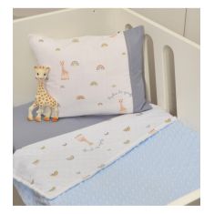 Κουβέρτα λίκνου διπλής όψης Minky Sophie La Girafe σχ 501 |  Βρεφικές Πάντες στο espiti