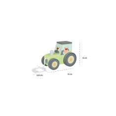 Τρακτέρ push & pull Farmyard Orange Tree Toys |  Βρεφικές Πάντες στο espiti