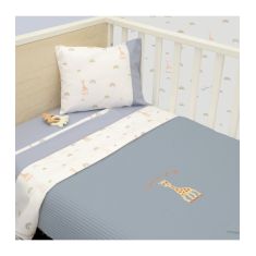 Κουβέρτα Πικέ Κούνιας 100x140 Design 501 Sophie La Girafe |  Βρεφικές Πάντες στο espiti