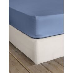 Σεντόνι Μονό με Λάστιχο Superior Satin - Shadow Blue Nima Home |  Μονόχρωμα Υπέρδιπλα στο espiti