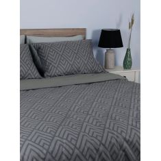 Σετ Σεντόνια Cotton Feelings 2036 Grey Υπέρδιπλο με λάστιχο (170x205+30) Sunshinehome |  Σεντόνια Υπέρδιπλα / King Size στο espiti