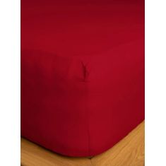 Κατωσέντονο Cotton Feelings με λάστιχο 113 Red Διπλό (160x200+30) Sunshinehome |  Σεντόνια Υπέρδιπλα / King Size στο espiti