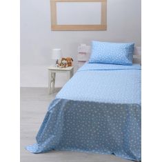 Σετ Σεντόνια cotton feelings 22 blue Μονό με λάστιχο(105x205+30) Sunshinehome |  Σεντόνια Μονά / Ημίδιπλα στο espiti