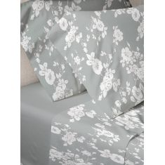 Σετ Σεντόνια Menta Εμπριμέ 950 Grey Μονο (160x250) Sunshinehome |  Σεντόνια Μονά / Ημίδιπλα στο espiti