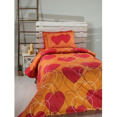 Σετ Σεντόνια Cotton Feelings εμπριμέ 910 Orange Μονό (165x270) Sunshinehome |  Σεντόνια Μονά / Ημίδιπλα στο espiti