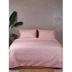 Σετ Σεντόνια Cotton Feelings 2040 Pink Υπέρδιπλο (235x270) Sunshinehome |  Σεντόνια Υπέρδιπλα / King Size στο espiti
