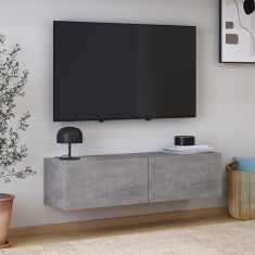 Έπιπλο τηλεόρασης επιτοίχιο Palm Megapap χρώμα γκρι ρετρό 120x32x30εκ. |  Έπιπλα τηλεόρασης στο espiti