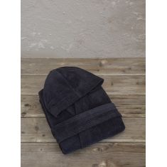 Μπουρνούζι με κουκούλα Zen - Large - Total Black Nima Home |  Μπουρνούζια στο espiti