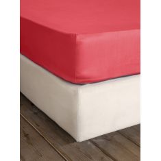 Σεντόνι Γίγας με Λάστιχο Superior Satin - Red Nima Home |  Μονόχρωμα Υπέρδιπλα στο espiti