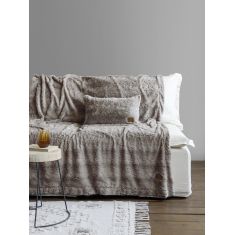 Κουβέρτα καναπέ 130x170 - Velure Cigar Beige Nima Home |  Κουβέρτες Καναπέ στο espiti