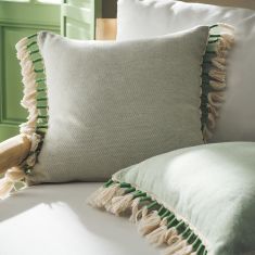 Μαξιλαροθήκη 43x43cm GOFIS HOME  Kianga Bean Green 226/18 |  Μαξιλάρια διακοσμητικά στο espiti