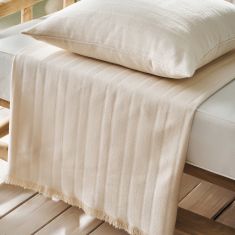 Ριχτάρι Τετραθέσιου 180x350cm GOFIS HOME  Laurel Bone Beige 731/05 |  Ριχτάρια στο espiti