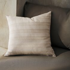 Μαξιλαροθήκη 50x50cm GOFIS HOME  Laurel Hemp Beige 731/04 |  Μαξιλάρια διακοσμητικά στο espiti