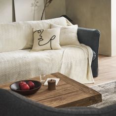Ριχτάρι Διθέσιου 190x260cm GOFIS HOME  Julien Cotton Beige 114/05 |  Ριχτάρια στο espiti