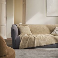 Ριχτάρι Τετραθέσιου 180x350cm GOFIS HOME  Yrsa Gold Grain  141/04 |  Ριχτάρια στο espiti