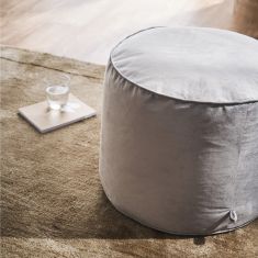 πουφ 40x50x50cm GOFIS HOME  Winter Cloud Grey 711/34 |  Πουφ στο espiti