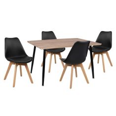 ΣΕΤ ΤΡΑΠΕΖΑΡΙΑΣ 5ΤΜΧ HM10350.01 ΤΡΑΠΕΖΙ 120x70x76,5 cm & ΚΑΡΕΚΛΕΣ VEGAS |  Σετ τραπεζαρίες στο espiti
