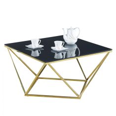 ΤΡΑΠΕΖΙ ΣΑΛΟΝΙΟΥ WILLOW HM8613.02 ΜΕ ΜΑΥΡΟ ΓΥΑΛΙ ΚΑΙ ΕΠΙΧΡΥΣΗ ΒΑΣΗ 80X80X45 EK. |  Τραπέζια στο espiti
