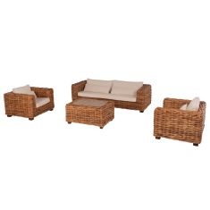 ΣΕΤ ΣΑΛΟΝΙ ΕΞ.ΧΩΡΟΥ TROPEL HM9656 4ΤΜΧ ΦΥΣΙΚΟ RATTAN-ΞΥΛΟ ΜΑΟΝΙ-ΛΕΥΚΑ ΜΑΞΙΛΑΡΙΑ |  Σαλόνια κήπου στο espiti