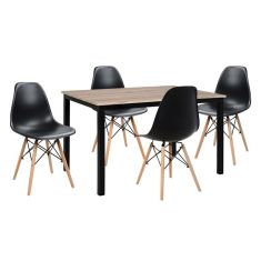 ΣΕΤ ΤΡΑΠΕΖΑΡΙΑΣ 5ΤΜΧ HM10340 ΤΡΑΠΕΖΙ & 4 ΚΑΡΕΚΛΕΣ TWIST 110x70x76 cm |  Σετ τραπεζαρίες στο espiti