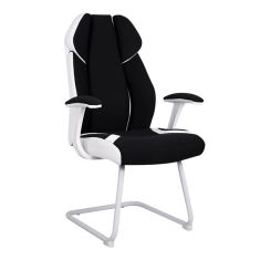 ΠΟΛΥΘΡΟΝΑ ZAHARA HM1102.02 ΣΕ ΧΡΩΜΑ ΜΑΥΡΟ ΜΕ ΑΣΠΡΟ 66,5x63x108cm |  Καρέκλες γραφείου επισκέπτη στο espiti
