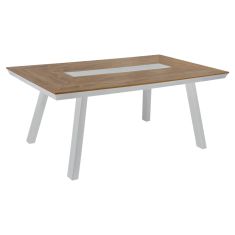 ΤΡΑΠΕΖΙ ΑΛΟΥΜΙΝΙΟΥ TABER ΜΕ POLYWOOD 200X100 ΛΕΥΚΟ HM5131.11 |  Τραπέζια κήπου στο espiti