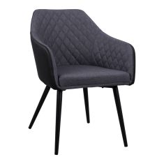 ΠΟΛΥΘΡΟΝΑΚΙ CHARLES HM8522.01 ΜΕ ΥΦΑΣΜΑ ΣΚΟΥΡΟ ΓΚΡΙ PU ΜΑΥΡΟ 57x63x83Υ εκ. |  Πολυθρόνες σαλονιού στο espiti