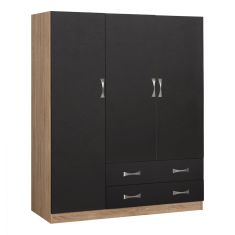 ΝΤΟΥΛΑΠΑ 3ΦΥΛΛΗ CARLY HM384.04 ΜΕ ΔΥΟ ΣΥΡΤΑΡΙΑ SONAMA-ΓΚΡΙ 150X55Χ180Υεκ. |  Ντουλάπες ρούχων στο espiti