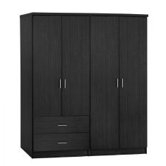 ΣΕΤ 2 ΤΜΧ ΝΤΟΥΛΑΠΑ 4ΦΥΛΛΗ ZEBRANO 160X42X181 HM11351.01 |  Ντουλάπες ρούχων στο espiti