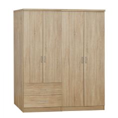 ΣΕΤ 2 ΤΜΧ ΝΤΟΥΛΑΠΑ 4ΦΥΛΛΗ SONAMA 160X42X181 HM11351.02 |  Ντουλάπες ρούχων στο espiti