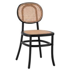 ΚΑΡΕΚΛΑ ΞΥΛΙΝΗ PENNY ΜΕ ΠΛΕΞΗ RATTAN ΣΕ ΜΑΥΡΗ ΑΠΟΧΡΩΣΗ HM8747 44x51x87 εκ. |  Πολυθρόνες σαλονιού στο espiti