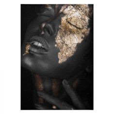 ΠΙΝΑΚΑΣ ΚΑΜΒΑΣ DARK SKINNED GIRL WITH GOLD MAKEUP HM7196.01 50X3X70 εκ. |  Πίνακες στο espiti