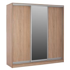 ΝΤΟΥΛΑΠΑ 3ΦΥΛΛΗ ΣΥΡΟΜΕΝΗ ΜΕ ΚΑΘΡΕΠΤΗ SONAMA OAK HM2435  200X60X210Υεκ |  Ντουλάπες ρούχων στο espiti