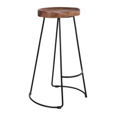 ΣΚΑΜΠΟ BAR ELEANOR ΑΠΟ ΜΑΣΙΦ ΞΥΛΟ ΑΚΑΚΙΑΣ 48x40χ76Υεκ. HM8363.11 |  Σκαμπώ μπαρ στο espiti