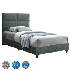 ΚΡΕΒΑΤΙ MILO ΑΠΟ ΠΡΑΣΙΝΟ ΥΦΑΣΜΑ τύπου NUBUCK HM652.27 ΓΙΑ ΣΤΡΩΜΑ 90x200 εκ. |  Κρεβάτια στο espiti
